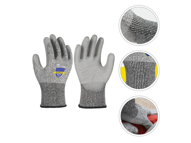 1Pair Cut Resistant Glove Anti-Cutting Protective or Gloves Level 5 Protection Stab-Proof Hand Protection Gear for Welding