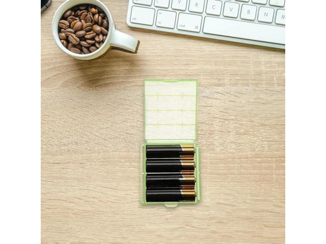 30Pcs Box Heavy-Duty Plastic Organizer for Aa Aaa Batteries Compact Travel Home Use