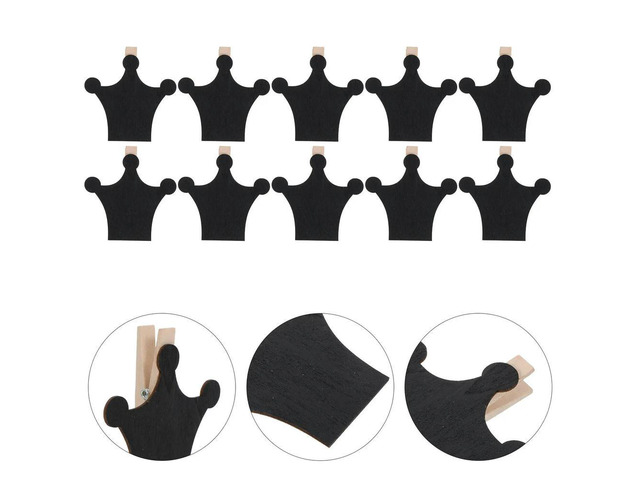 50Pcs Mini Chalkboard Clips Wooden Blackboard Tags Reusable Food els Memo Holders Decorative Signs for Weddings Buffet Table
