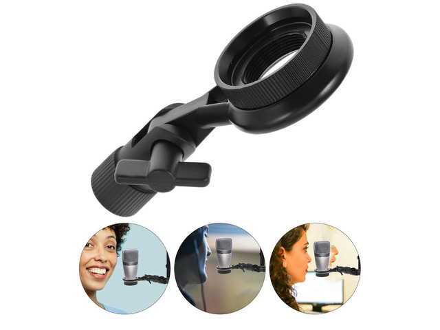 Microphone Clip Adjustable Angle Microphone Shock Mount Holders l Mic Stand Holder Sturdy Anti Vibration Bracket For Mic