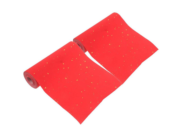 2 Rolls Festive Red Xuan Paper 17Cm X 20M Thickened Semi-Ripe Texture Ideal for Handwritten Chinese Spring Festival Couplets
