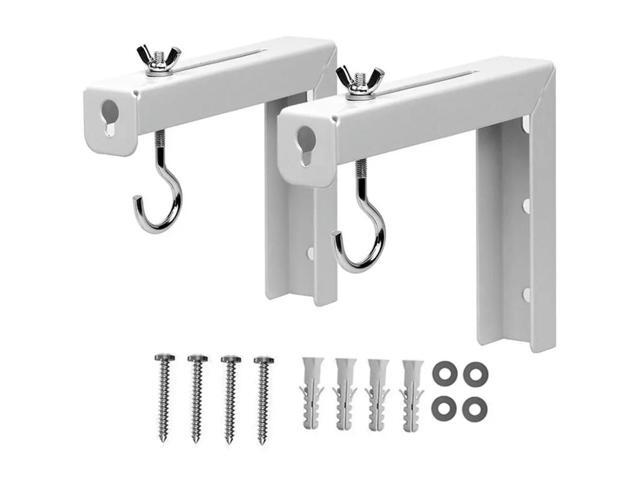 2Pcs Projector Screen Mount Brackets High Strength Steel Universal Ceiling Wall Mount for Presentation Movie Screen Backdrop