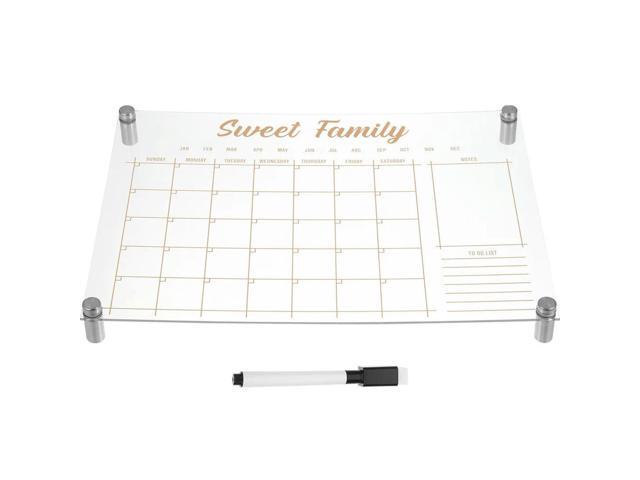 1Set Handwritten Erasable Message Board Acrylic Multifunctional Memo Board for Office Home Restaurant Hotel Weekly Plan Display