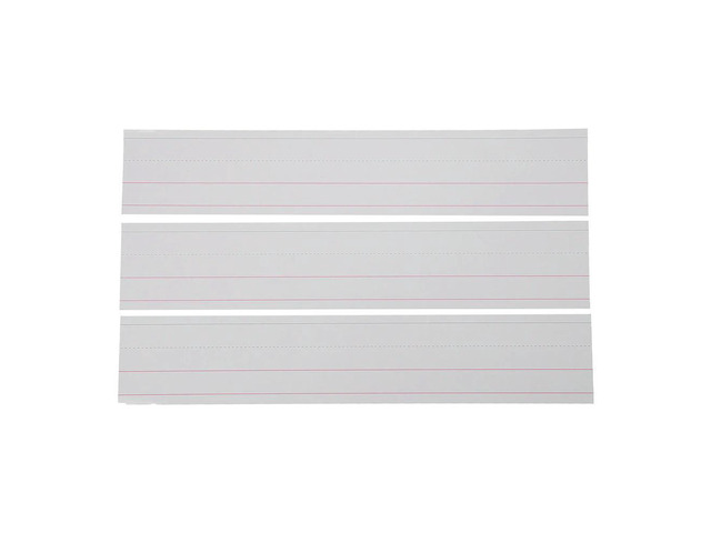 50Pcs Blank Alphabet Teaching Cards Strips Ruled Sentence Strips for Word Practice English Writing Skills Reward System