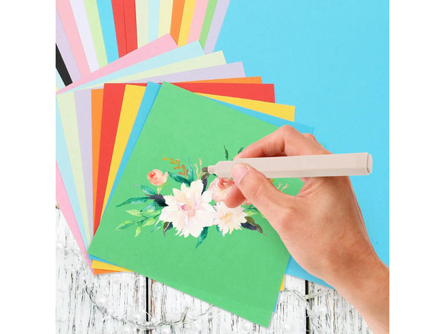 120 Sheets Vibrant Double-Sided Origami Paper Premium Crafting Material for 's Handmade Gifts Party Decor Home