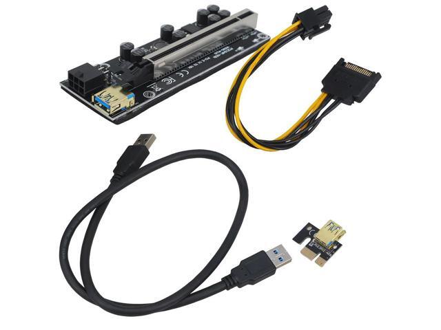 1Set External GPU for Laptop Pcie Mining Graphics Card Adapter Extension Cable Independent External Graphics Card for Gaming