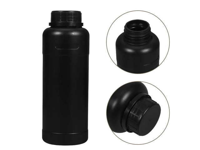 10Pcs Plastic Reagent Bottles 500Ml Chemical Containers Wide Mouth Sealed Cap Opaque Body Pe Material for Light