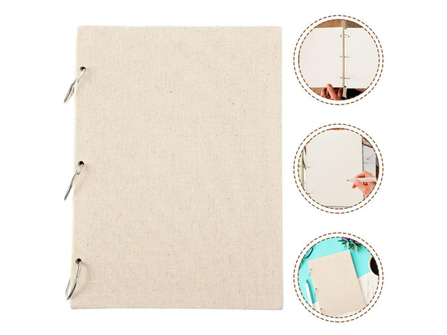 Compact Sketchbook Hardcover Drawing Pad Loose Leaf Sketch Books for Students Teachers Artists Painting Sketching Art