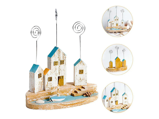 1Pcs Multi Functional Photo Clip Memo Holder Cards Clip Desk Adornment for Birthday Christening Banquet Menu Table