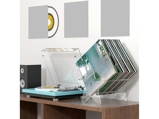 1Pcs Modern Acrylic Book Stand Transparent Desktop Box for Home Office School Large Capacity Book Container