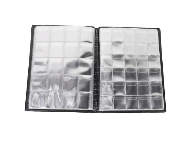 Coin Collecting Book Album 10 Pages 250 Coins Holder Transparent Inner Slots Organizer for Collectors Coin Collecting