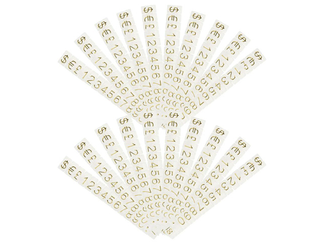 20Pcs Price Tag Cube Jewelry Price Tags Adjustable Assembly Retail Counter Display Stands Clear Pricing el Blocks