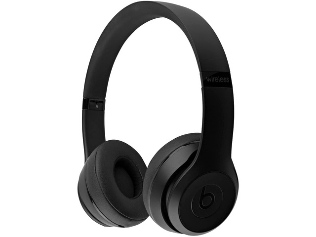 Beats Solo3 Matte Black Wireless Headphones, Bluetooth On-Ear Audio Headset with Foldable Portable Design for Music, Podcasts, Movies, Calls,...