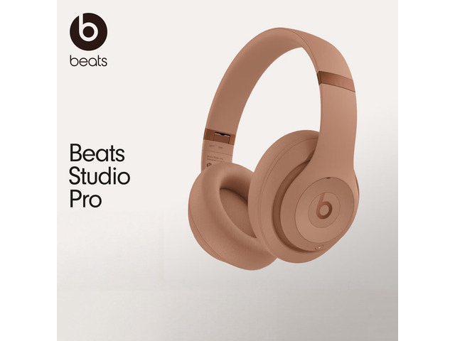 Beats Studio Pro Wireless Headphones, Dune, Over-Ear Bluetooth Headset with Adaptive Active Noise Cancelling, Transparency Mode, Personalized...
