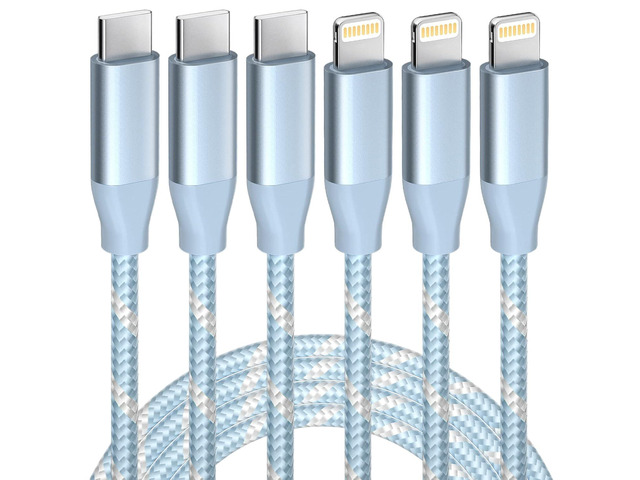USB C to Lightning Cable 3 Pack 6FT Apple MFi Certified iPhone Fast Charger Fast Charging Type c to Lightning Cable for iPhone 14 13 12 11 Pro Max...