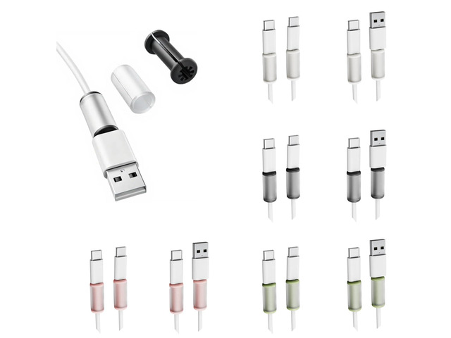 16 PCS Silicone Phone Cable Protectors for iPhone Android USB C Cord Savers Non-Slip Charging Wire Protector, Easy Setup 4 Colors Cable Wrap...