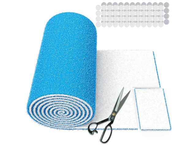Air Vent Filters, 120' x 12' Cut to Size Air Filter Material (50+ Filters), MERV 8 Triple Vent Filter Kit for Home Floor, Grilles, Ceiling, HVAC...