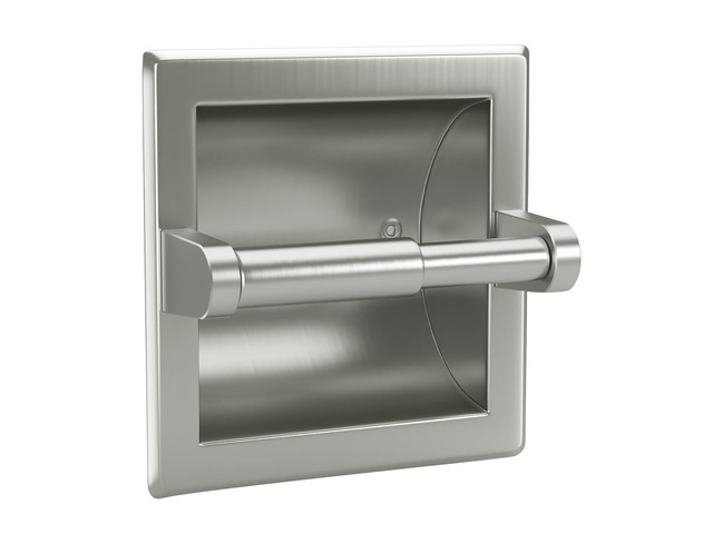Recessed Toilet Paper Holder,Stainless Steel in Wall Toilet Paper Roll Holder for Bathroom Insert Design with Mounting Bracket,Commercial Toilet...