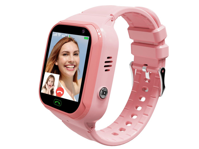 4G Kids Smart Watch GPS Tracker, Boys Girls Kids Smartwatches Phone Watch Video Call SOS Emergency Alarm Voice Chat Game and Touch Screen Tracking...