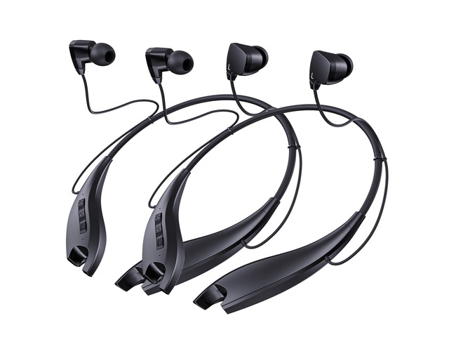 Neckband Bluetooth Headphones, 24H Playtime, Noise Isolation, 2 Pack Around The Neck Headphones Shark Jaw Design, Bluetooth Headsets with Call...