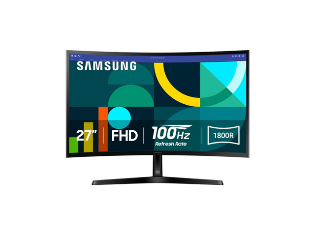 27' Essential S3 (S36GD) Series FHD 1800R Curved Computer Monitor 100Hz, Game Mode, Advanced Eye Comfort, HDMI and D-sub Ports (LS27D366GANXZA)