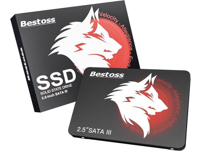 Bestoss 2.5' 1TB SSD SATA III 6Gb/s 3D NAND Internal Solid State Hard Drive SSDs for Laptop and Computer, Up to 550MB/s, laptop PC Desktop compatible