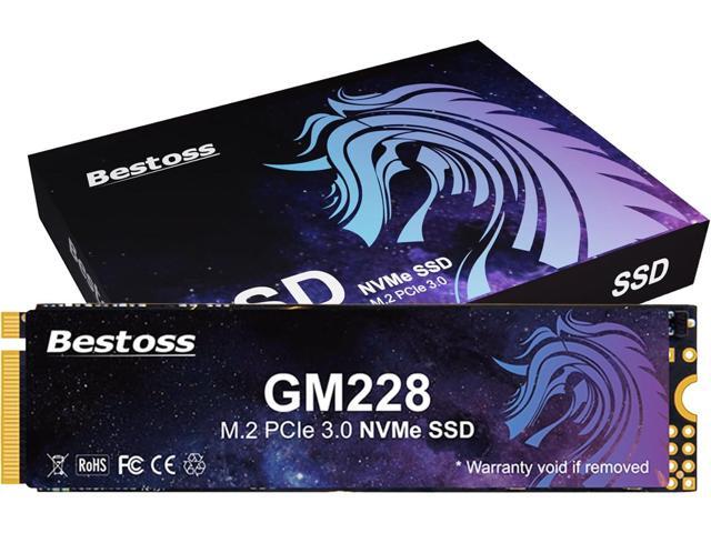 Bestoss 256GB M.2 PCIe NVMe 2280 SSD Gen3.0 x4 3D NAND Internal Solid State Drive, Seq. Read Speeds Up to 2200MB/s, Compatible with Desktop or Laptop