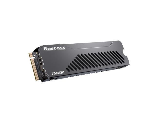 Bestoss 1TB PCIe Gen 4.0 x 4 NVMe M.2 2280 SSD with Heatsink, Up to 7000MB/s, PS5 Compatible Storage Expansion, SLC Cache & HMB, Internal Gaming...