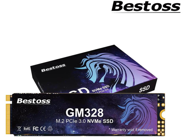 Bestoss 2TB NVMe SSD M.2 PCIe 3.0, Gen 3x4 2280 Internal Solid State Drive, 3D NAND TLC, Up to 3200MB/s, Compatible with Laptop and PC Desktops