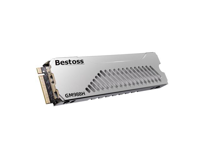 Bestoss 1TB PCIe Gen 4.0 x 4 NVMe M.2 2280 SSD with Heatsink, Up to 7000MB/s, PS5 Compatible Storage Expansion, SLC Cache & HMB, Internal Gaming...