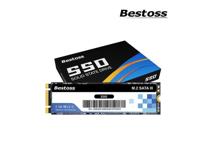 Bestoss M.2 SATA III 6Gb/s NGFF 1TB SSD 3D NAND Solid State Drive M2 2280, Dynamic SLC Cache, Read Speed up to 550MB/s, Compatible with Laptop and...