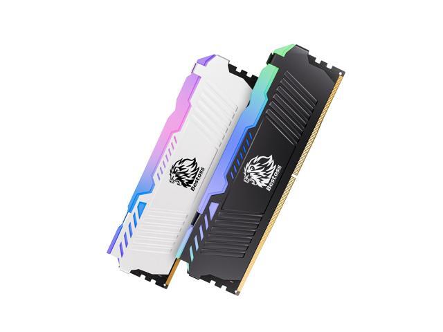 Bestoss DDR4 RGB Gaming RAM 16GB 3200MHz (PC425600) UDIMM 288Pin NonECC XMP 2.0 Base JEDEC 2400MHz CL18 for Desktop Memory Black