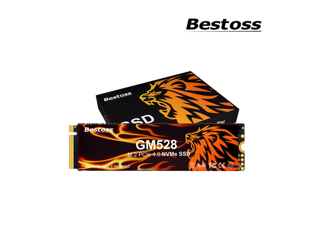 Bestoss SSD 1TB NVMe Internal Solid State Drive SSD - PCIe Gen 4.0, M.2 2280, Up to 5,000 MB/s, Compatible with Desktop and Laptop