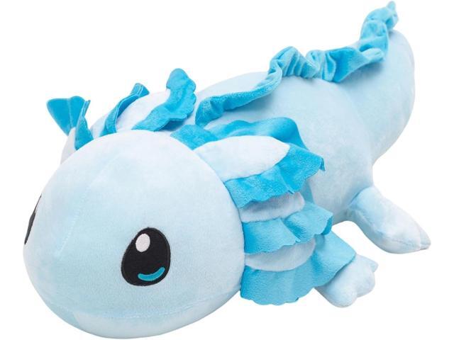 Blue Axolotl Plush Stuffed Animal, 28' Large Soft Salamander Plush Body Pillow for Girls, Fluffy Cuddly Axolotl Stuffy Birthday Gift Home Decor...