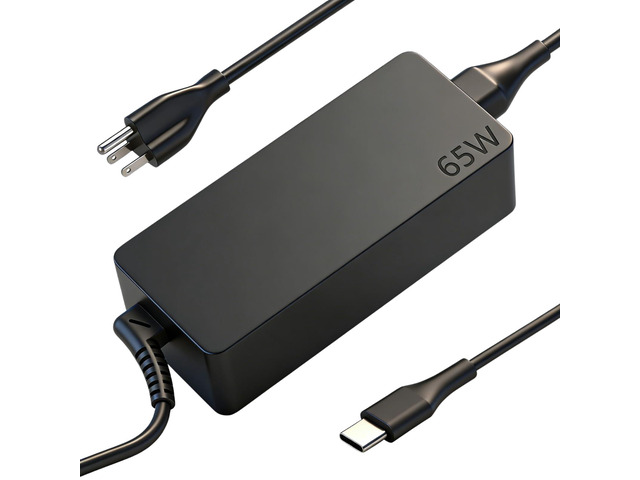 65W USB C Charger Compatible with Lenovo Laptop ThinkPad, IdeaPad, Yoga, ThinkBook, Chromebook, Flex, Slim, USB-C Power Delivery PD Fast Charging...