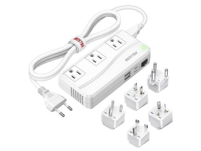 220V to 110V Converter, 300W Voltage Converter US to Europe with USB PD20w, Step Down Power Converter for European Travel, (EU/UK/AU/JP/India/South...