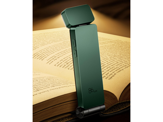 Book Light, Rechargeable Clip-On LED Reading Light for Bed 3 Color Temperatures with Stepless Dimming, Ultralight Bookmark Design for Book Lovers,...