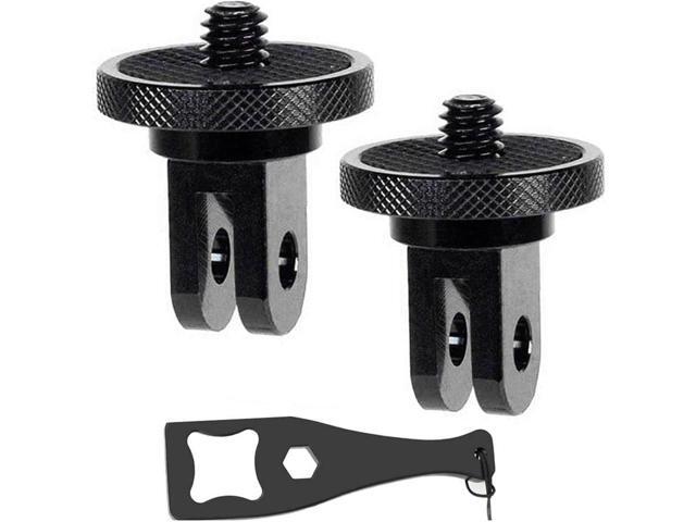 Aluminum Camera Tripod Adapter 1/4'-20 Conversion Adapter Mounts Compatible with Gopro Action Cameras Insta360 and Other Standard 1/4 Accessories,...