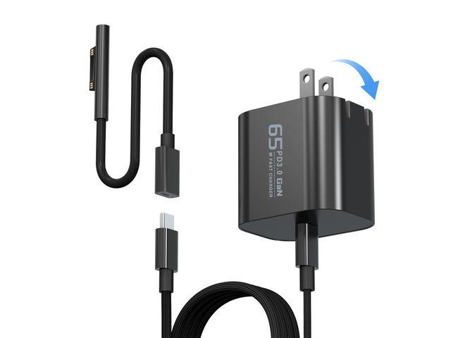 65W USB C Surface Pro Charger Compatible with Surface Pro 3/4/5/6/7/8/9/10/X/11/12,Surface Book1/2/3,Power Adapter Compatible with Microsoft...