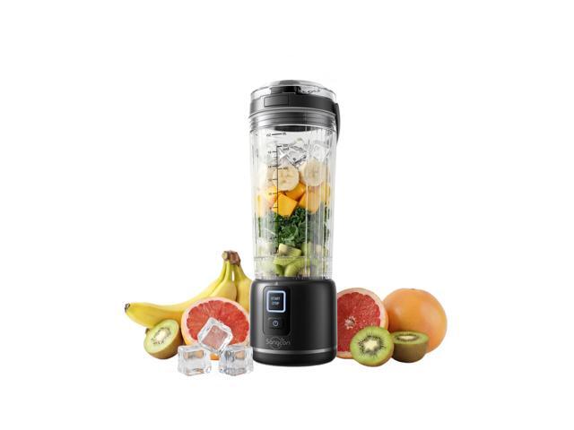 Personal Portable Blender for Shakes & Smoothies, 6000mAh Cordless USB-C Rechargeable Blender with 2 Blend Modes, Leakproof Travel Lid, Dishwasher...
