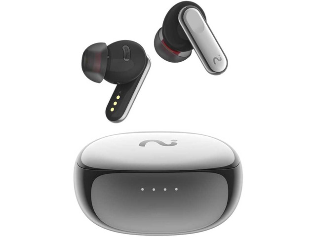 Viaim - Nano+ Wearable AI Meeting Recorder Earbuds with Transcription - Silver