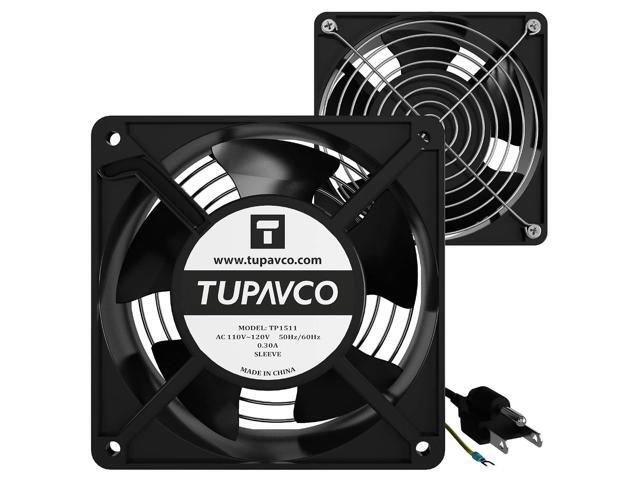 Network Cabinet Fan (2pc Kit) Pair of 120mm 4in Fans 110V - Tupavco TP1511