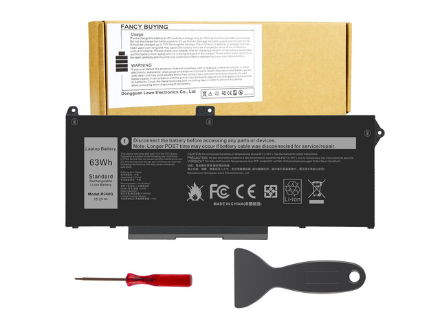 RJ40G 005R42 0WK3F1 0M3KCN M033W 01K2CF Laptop Battery Replacement for Dell Latitude 15 5520 Latitude 14 5420 Precision 15 3560 Series 075X16 WY9DX...