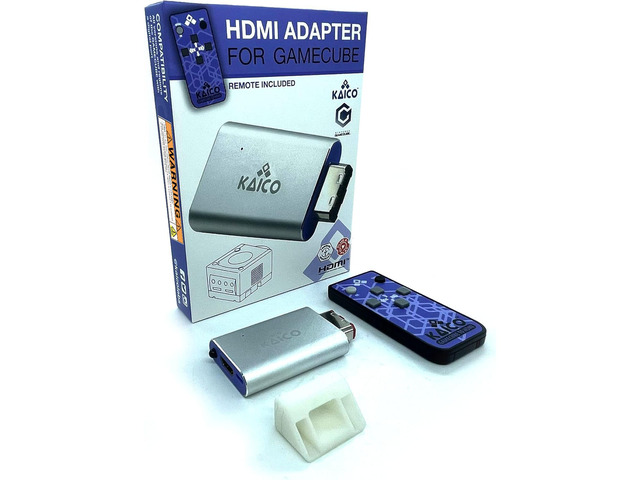 Gamecube HDMI Adapter for Nintendo Gamecube DOL-001 with GCVideo Uses GCVideo with 2x line doubling, scanline options, pure digital output, remote...