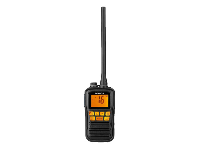 RM01 3W Marine Radio VHF IP67 Floating, Portable for Kayak (1 Pack) NOAA Weather Alert, 88 US/CA/International Channels, Vibration Drainage, Dual...