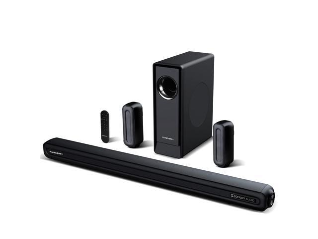 5.1 CH Surround Sound Bar with Dolby Audio, Sound Bars for TV, Wireless Subwoofer & Rear Speaker, Dolby Digital Plus, Bluetooth 5.3, Surround Sound...