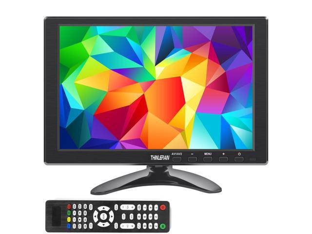10.1 Inch Small Computer Monitor, 1920x1200 Mini PC Display with HDMI VGA AV BNC USB Intput, Built-in Speakers, VESA, Remote Control