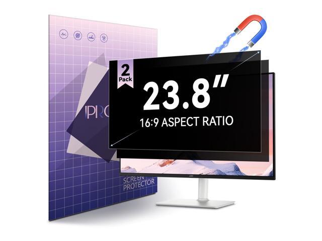 [2-Pack] Magnetic 23.8 Inch Computer Privacy Screen Protector for 16:9 Monitor, Removable 23.8in Private Filter for Anti Glare Block Blue Light,...