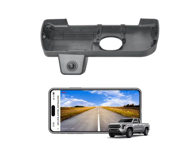 4K Dash Cam Custom fit for Toyota Tacoma & Hybrid 2024 2025 2026(Model B), SR SR5 TRD Sport Pro Pre-Runner Off Road Limited etc, Integrated OEM...