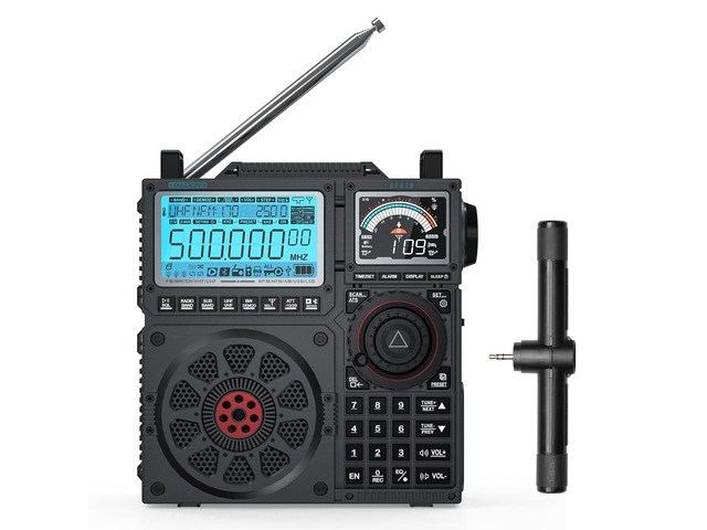 RF919 SSB Shortwave Radio with NOAA Weather Band, Full Band FM AM SW VHF UHF AIR CB WB and SSB Receiver, with Antenna Tuner, 3 External Antenna...